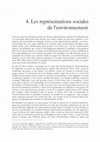 Research paper thumbnail of Les représentations sociales de l’environnement