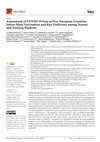 Research paper thumbnail of Assessment of COVID-19 Fear in Five European Countries before Mass Vaccination and Key Predictors among Nurses and Nursing Students