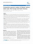 Research paper thumbnail of Comparative genomic analysis of Atlantic salmon, Salmo salar, from Europe and North America