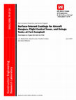 Research paper thumbnail of Surface-Tolerant Coatings for Aircraft Hangars, Flight Control Tower, and Deluge Tanks at Fort Campbell