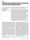 Research paper thumbnail of Untying the insulating and superconducting orders in magic-angle graphene