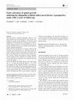 Research paper thumbnail of Early outcomes of spinal growth tethering for idiopathic scoliosis with a novel device: a prospective study with 2 years of follow-up