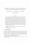 Research paper thumbnail of Resilience and stability of harvested predator-prey systems to infectious diseases in the predator