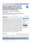 Research paper thumbnail of The human vaginal microbial community dysbiosis contributes to the urinary tract infections during pregnancy: Case study of Gisenyi District Hospital, Rwanda