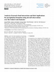 Research paper thumbnail of Analysis of aerosol–cloud interactions and their implications for precipitation formation using aircraft observations over the United Arab Emirates