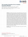 Research paper thumbnail of The Secondary Production of Ice in Cumulus Experiment (SPICULE)