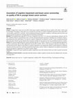 Research paper thumbnail of Association of cognitive impairment and breast cancer survivorship on quality of life in younger breast cancer survivors