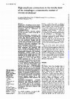 Research paper thumbnail of High amplitude contractions in the middle third of the oesophagus: a manometric marker of chronic alcoholism?