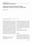 Research paper thumbnail of Utilizing image processing techniques in lithologic discrimination of Buwatah area, Western Arabian Shield