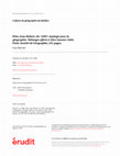 Research paper thumbnail of Pitte, Jean-Robert, éd. (1997) Apologie pour la géographie. Mélanges offerts à Alice Saunier-Séïté. Paris, Société de Géographie, 231 pages