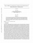 Research paper thumbnail of Black-Hole evaporation and quantum-depletion in Bose–Einstein condensates