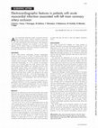 Research paper thumbnail of Electrocardiographic features in patients with acute myocardial infarction associated with left main coronary artery occlusion