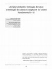 Research paper thumbnail of Literatura Infantil e formação do leitor: a utilização dos clássicos adaptados no Ensino Fundamental I e II