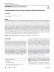 Research paper thumbnail of A reassessment of the role of joint receptors in human position sense