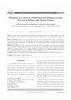 Research paper thumbnail of Disappearance of Serum Methylatedp16Indicates Longer Survival in Patients with Gastric Cancer