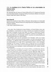 Research paper thumbnail of Autores Varios. La enseñanza de la Ciencia Política en las universidades de América Latina