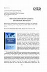 Research paper thumbnail of International Student Transitions