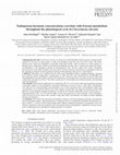 Research paper thumbnail of Endogenous hormone concentrations correlate with fructan metabolism throughout the phenological cycle in Chrysolaena obovata