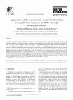 Research paper thumbnail of Application of the mass transfer model for describing nonequilibrium transport of HOCs through natural geosorbents