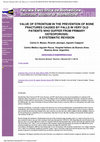 Research paper thumbnail of Value of Strontium in the Prevention of Bone Fractures caused by Falls in Very Old Patients who suffer from Primary Osteoporosis: A Systematic Revision