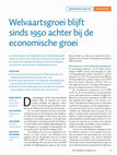 Research paper thumbnail of Welvaartsgroei blijft sinds 1950 achter bij de economische groei