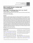 Research paper thumbnail of Men’s health literacy: a review and recommendations