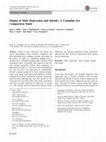 Research paper thumbnail of Stigma in Male Depression and Suicide: A Canadian Sex Comparison Study