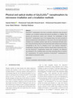 Research paper thumbnail of Physical and optical studies of Gd 2 O 2 S:Eu 3+ nanophosphors by microwave irradiation and γ‐irradiation methods