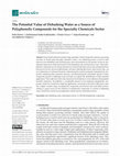 Research paper thumbnail of The Potential Value of Debarking Water as a Source of Polyphenolic Compounds for the Specialty Chemicals Sector