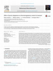 Research paper thumbnail of Effect of prism adaptation on thermoregulatory control in humans