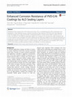 Research paper thumbnail of Enhanced Corrosion Resistance of PVD-CrN Coatings by ALD Sealing Layers