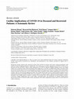 Research paper thumbnail of Cardiac Implications of COVID-19 in Deceased and Recovered Patients: A Systematic Review