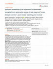 Research paper thumbnail of Different modalities of the treatment of Rasmussen encephalitis: A systematic review of case reports of a rare disease