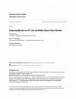 Research paper thumbnail of Exploring Barriers to ICT Use by Middle Class Indian Women