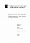 Research paper thumbnail of Should customer voice be heard? : The acquisition and significance of customer information in new sports product development