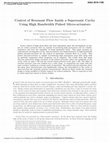 Research paper thumbnail of Control of Resonant Flow Inside a Supersonic Cavity Using High Bandwidth Micro-Actuators