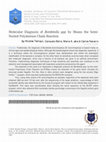 Research paper thumbnail of Molecular Diagnosis of Bordetella spp. by Means the Semi-Nested Polymerase Chain Reaction