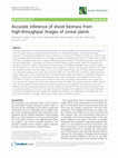 Research paper thumbnail of METHODOLOGY Open Access Accurate inference of shoot biomass from high-throughput images of cereal plants