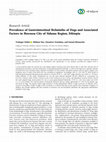 Research paper thumbnail of Prevalence of Gastrointestinal Helminths of Dogs and Associated Factors in Hawassa City of Sidama Region, Ethiopia