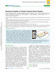 Research paper thumbnail of Mechanical stability of flexible graphene-based displays