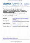 Research paper thumbnail of Rapid response Subject collections http://rsta.royalsocietypublishing.org/subscriptions go to: Thermal conductivity, relaxation and low-frequency vibrational mode anomalies in glasses: a model using the Fermi-Pasta-Ulam nonlinear Hamiltonian