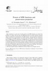 Research paper thumbnail of Powers of SPR functions and preservation properties