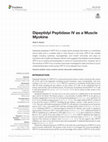 Research paper thumbnail of Dipeptidyl Peptidase IV as a Muscle Myokine