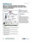 Research paper thumbnail of Multiomic Profiling Identifies cis-Regulatory Networks Underlying Human Pancreatic β Cell Identity and Function