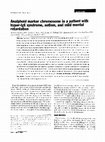 Research paper thumbnail of Analphoid marker chromosome in a patient with hyper-IgE syndrome, autism, and mild mental retardation