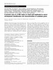 Research paper thumbnail of A genomic map of a 6-Mb region at 13q21-q22 implicated in cancer development: identification and characterization of candidate genes