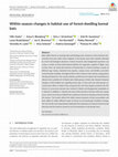 Research paper thumbnail of Within‐season changes in habitat use of forest‐dwelling boreal bats