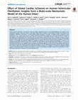 Research paper thumbnail of Effect of Global Cardiac Ischemia on Human Ventricular Fibrillation: Insights from a Multi-scale Mechanistic Model of the Human Heart