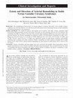 Research paper thumbnail of Extent and Direction of Arterial Remodeling in Stable Versus Unstable Coronary Syndromes