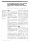 Research paper thumbnail of Do the extent and direction of arterial remodelling predict subsequent progression of coronary atherosclerosis? A serial intravascular ultrasound study